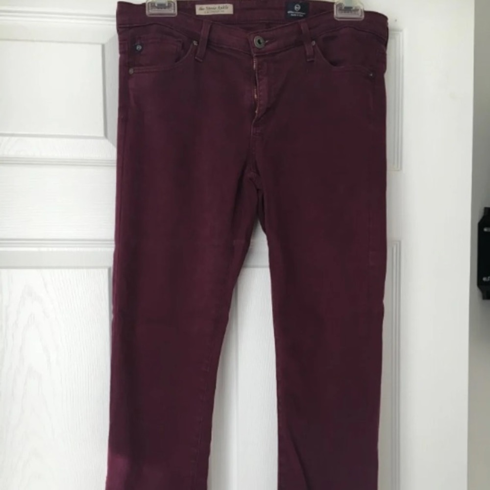 AG maroon skinny jean